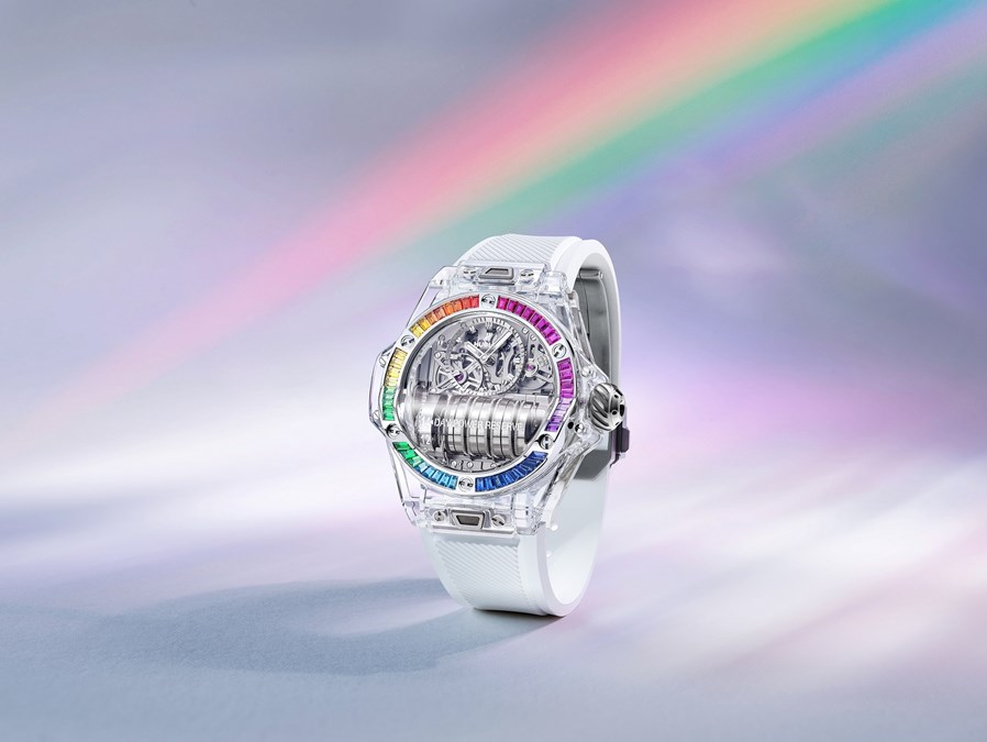 HUBLOT宇舶表 BIG BANG MP-11 透明蓝宝石彩虹腕表  (1)_副本.jpg