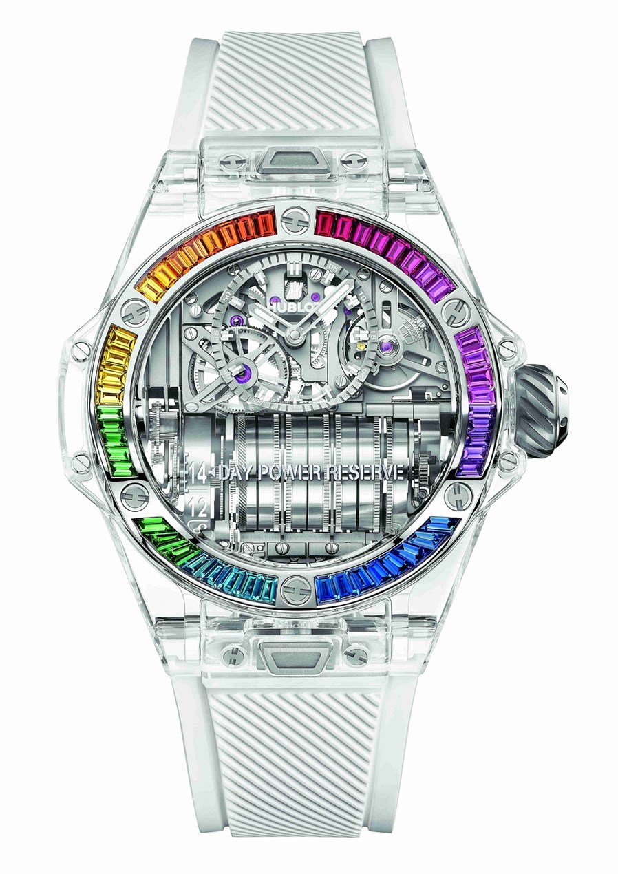 HUBLOT宇舶表 BIG BANG MP-11 透明蓝宝石彩虹腕表  (4)_副本.jpg